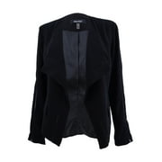 Nine West Women's Wing-Collar Cutout Blazer (4, Black)